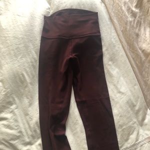 Lululemon maroon Nulu Align 25” leggings - 4